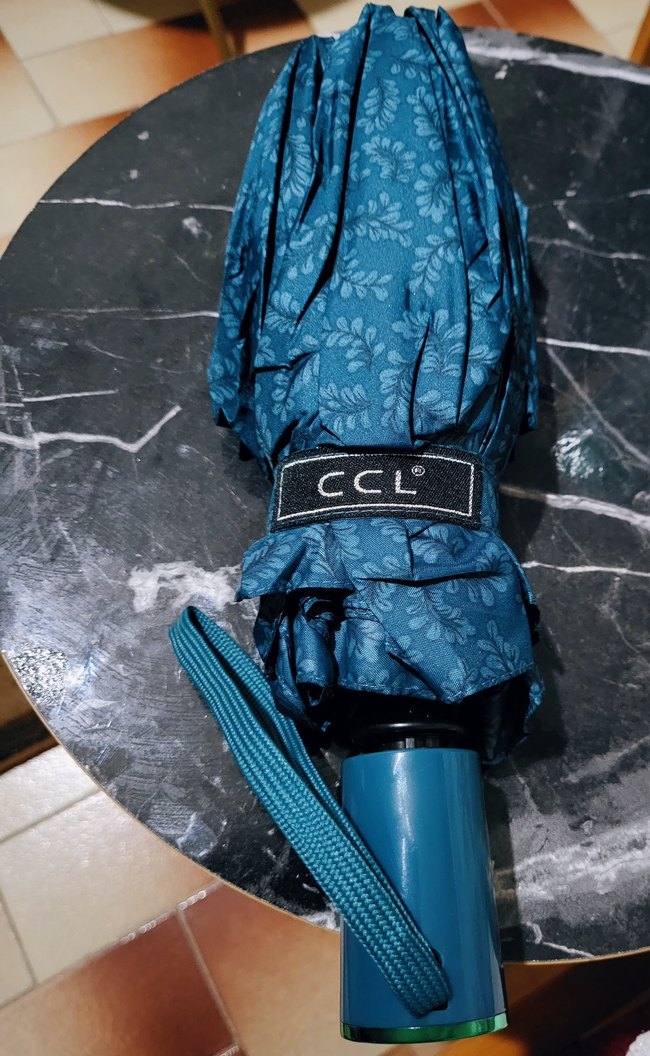 Kadın Lacivert Desenli Şemsiye Velcro'lu - Görsel 2