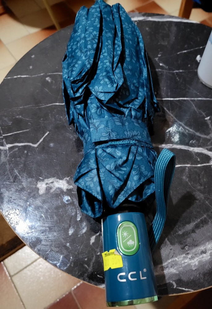 Kadın Lacivert Desenli Şemsiye Velcro'lu - Görsel 3