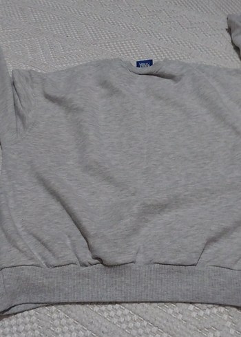 Gri Kadın Uzun Kollu Basic Sweatshirt