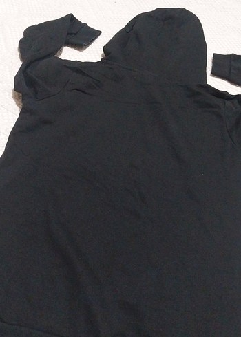 diğer Beden siyah Renk Siyah Kapüşonlu Kadın Sweatshirt