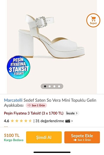 Diğer Marcatelli Gelin Ayakkbısı Kısa Topuk