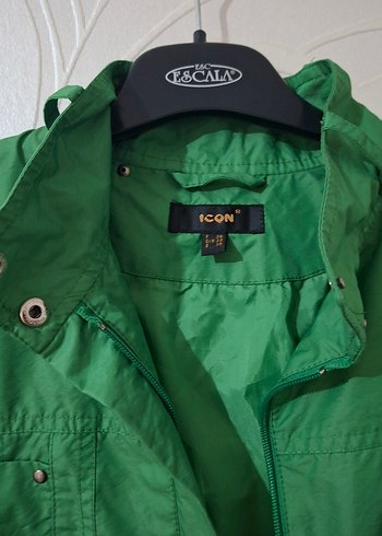 Yeşil Kadın Midi Boy Yağmurluk - Görsel 4