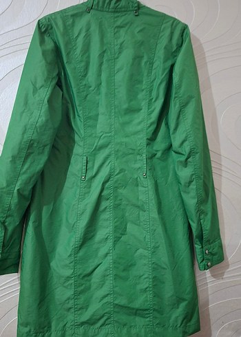 Yeşil Kadın Midi Boy Yağmurluk - Görsel 7