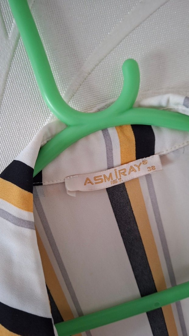 Uzun Bohem Çizgili Kadın Sabahlık - Görsel 5