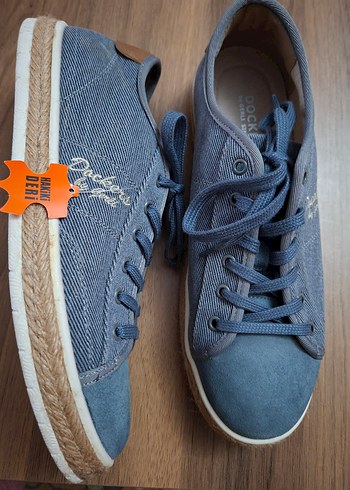 Erkek Mavi Denim Bağcıklı Espadril 43 numara sıfır ürün - Görsel 8