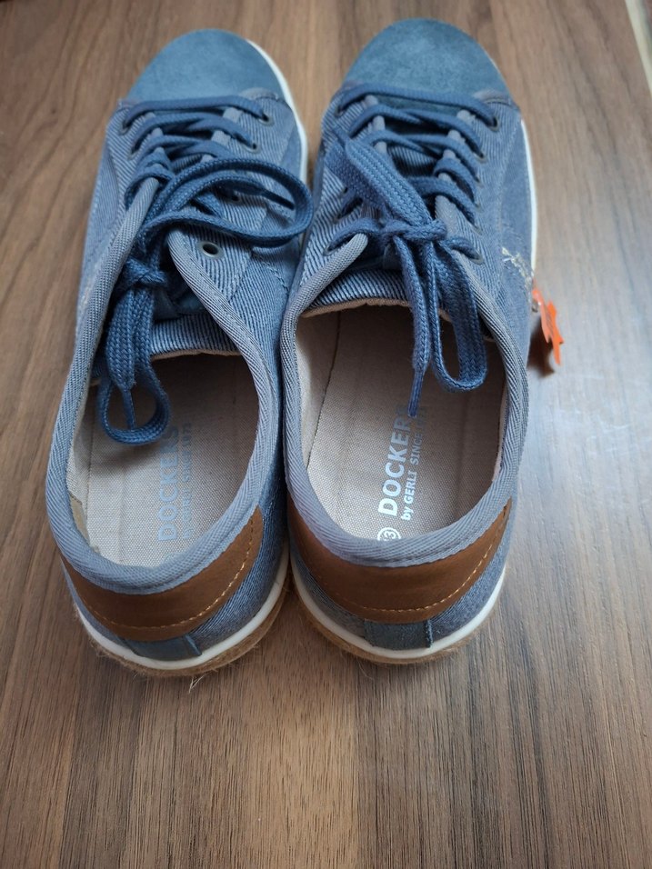 Erkek Mavi Denim Bağcıklı Espadril 43 numara sıfır ürün - Görsel 2