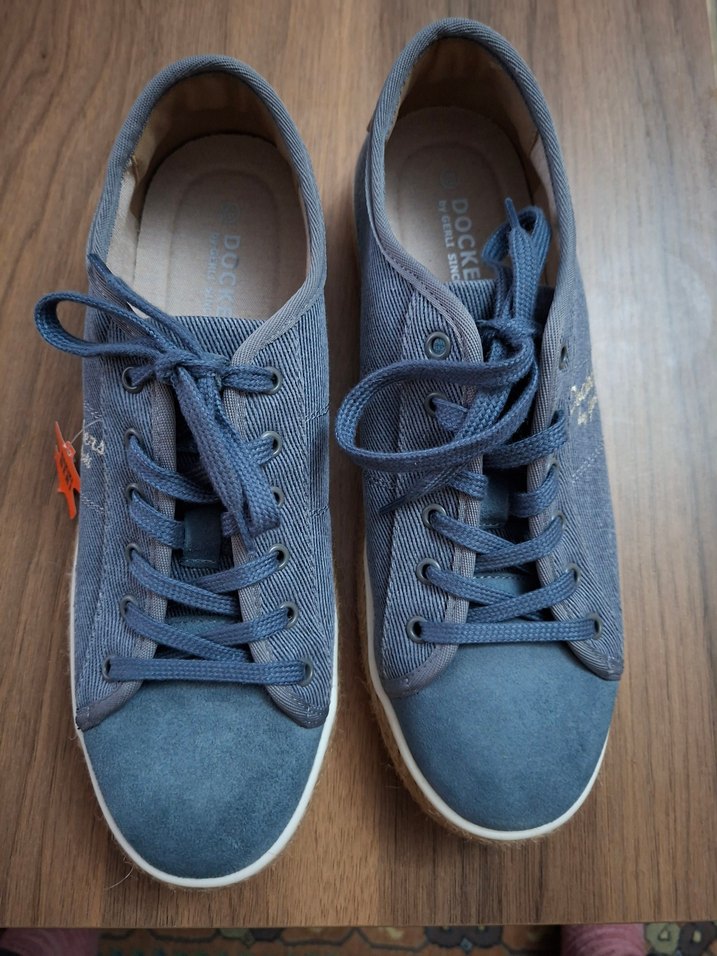 Erkek Mavi Denim Bağcıklı Espadril 43 numara sıfır ürün - Görsel 3