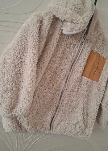 Kürklü Erkek Çocuk Gri Mont - Görsel 6