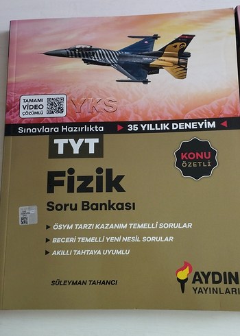  Aydın yayınları AYT ve TYT Fizik Soru Bankası Seti