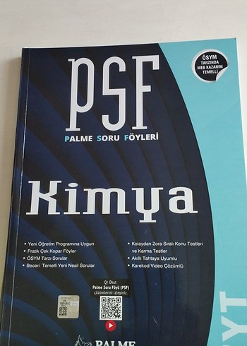 Palme PSF Kimya Soru Föyleri - Yeni Öğretim Programı