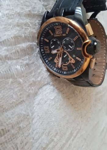 Beden Cerruti 1881 Siyah Erkek Klasik Biker Saat