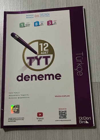 12 Adet TYT Türkçe Deneme Kitabı