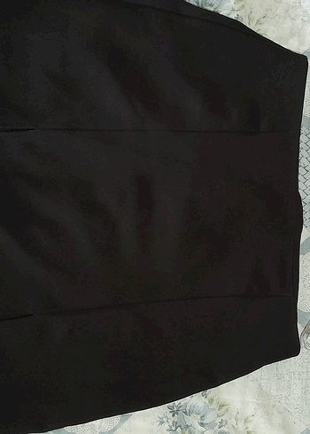 Kadın Siyah Yırtmaçlı etek