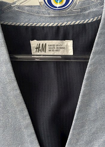 H&M H&M Düğmeli mavi keten Erkek çocuk Yelek