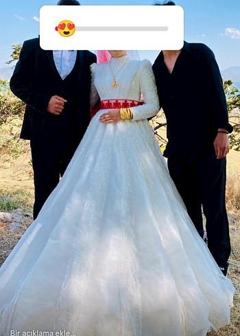 satılık gelinlik Muğla Fethiye 38/40 beden uyumlu