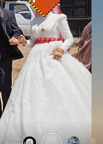 Gelinlik satılık gelinlik Muğla Fethiye 38/40 beden uyumlu