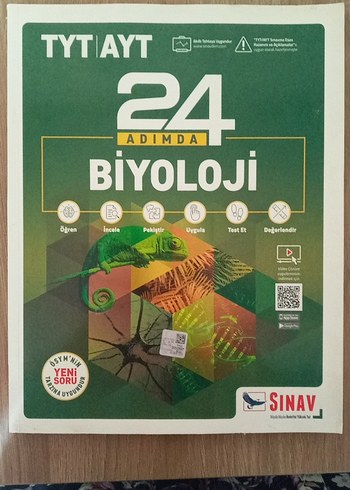 24 Adımda TYT AYT Biyoloji Soru Bankası