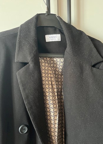 Siyah Düğmeli Uzun kaban - Görsel 5