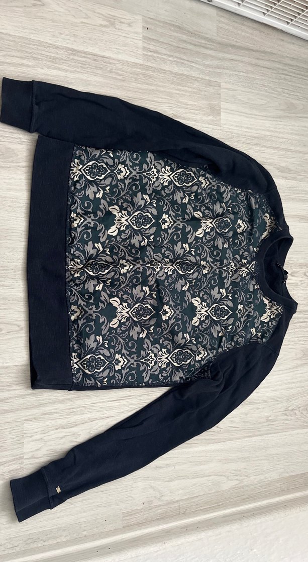 Desenli Gri Kadın Sweatshirt - Görsel 2