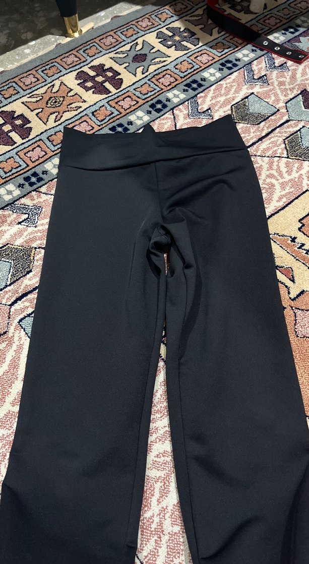 Siyah Midi Kadın Tayt - Görsel 2