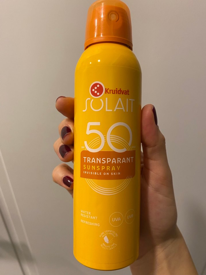 Kruidvat Solait SPF 50 Transparan Güneş Spreyi - Görsel 2