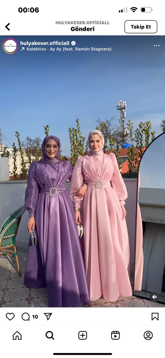 Beyaz Uzun Kollu Aysun Abiye - Görsel 3