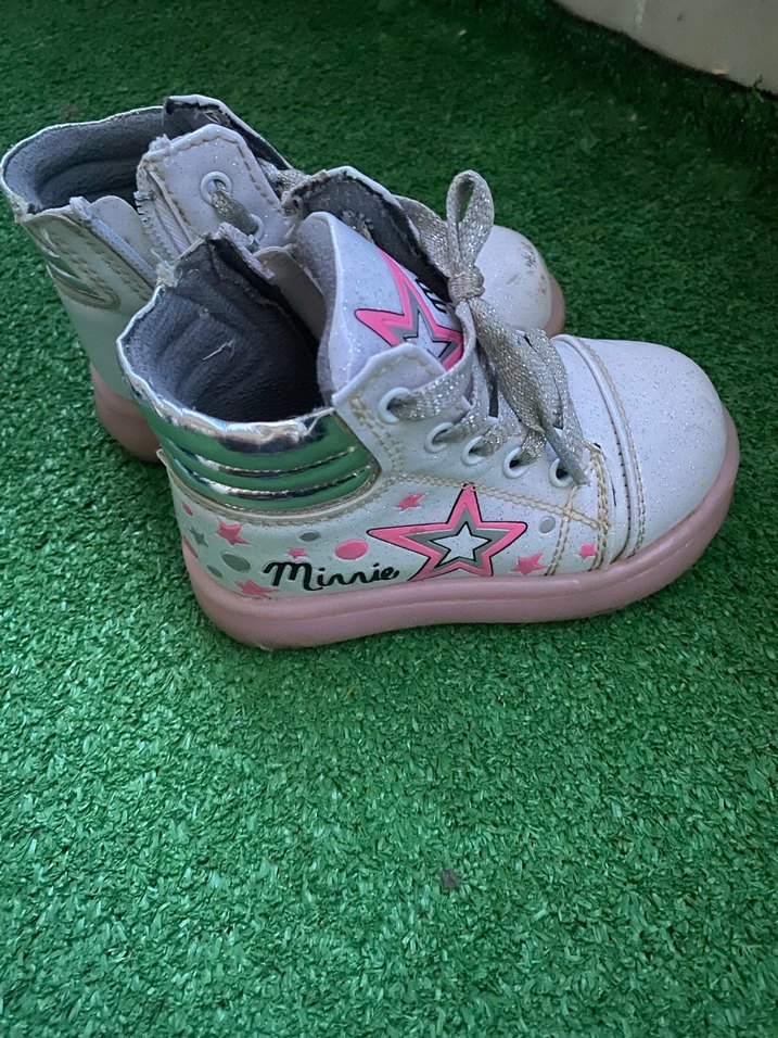 Renkli Baskılı Minnie Kız kışlık Ayakkabı 24 numara - Görsel 3