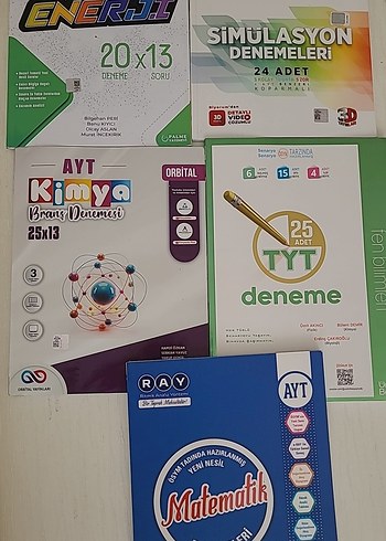 Çeşitli AYT ve TYT Deneme Sınavları Seti