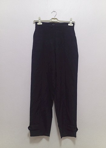 Kadın Siyah Kumaş Pantolon - Görsel 2