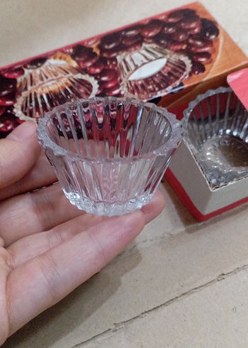 kahve yanı Cam Tatlı Kasesi Seti - Görsel 3