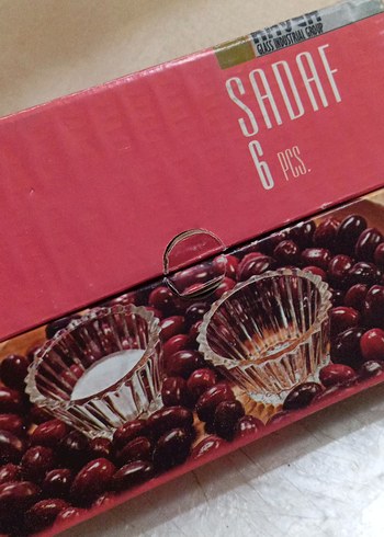 kahve yanı Cam Tatlı Kasesi Seti - Görsel 4