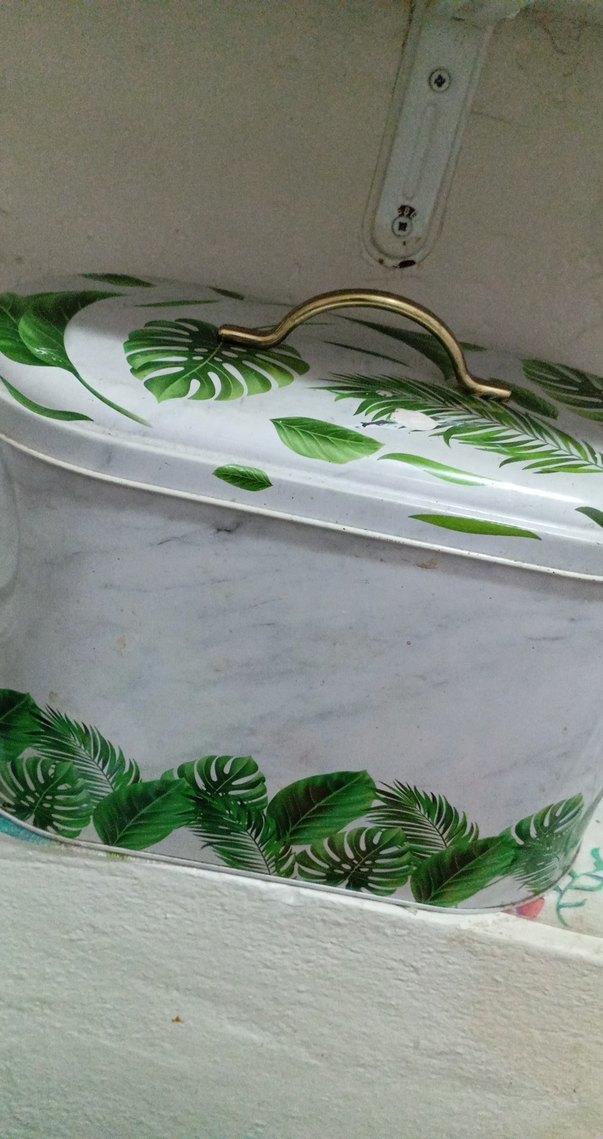 Yeşil Parlak Yaprak Desenli ekmeklik - Görsel 3