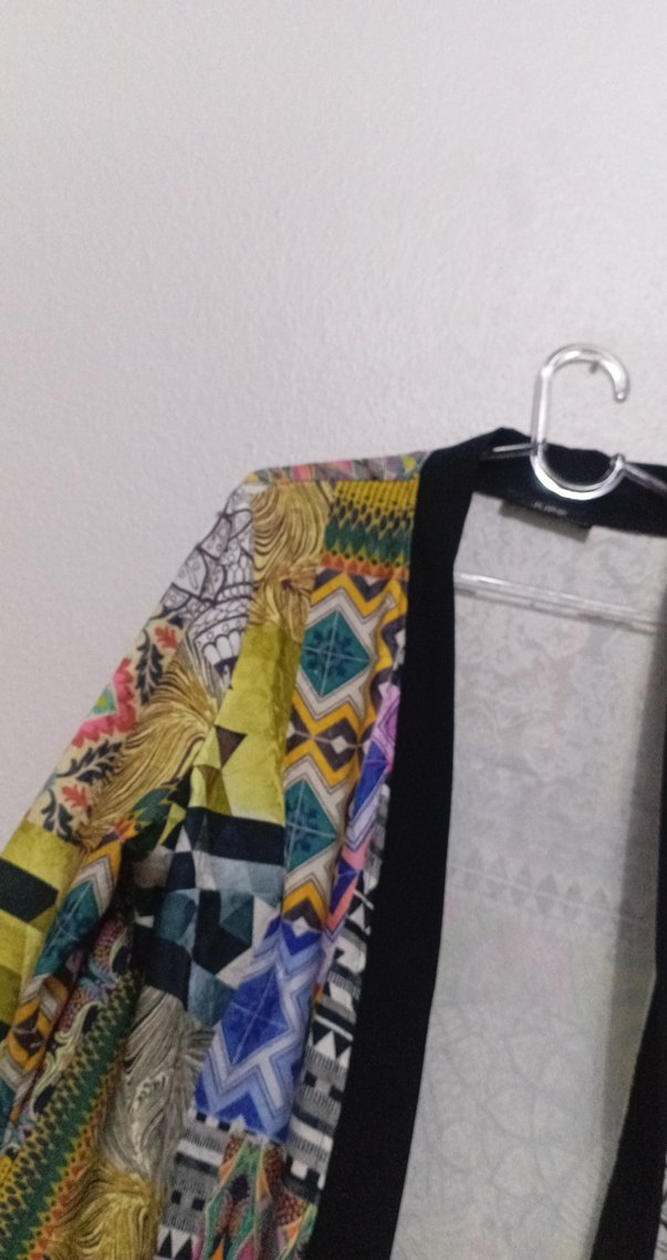 Renkli Püsküllü Uzun Bohem Kadın Kimono - Görsel 4