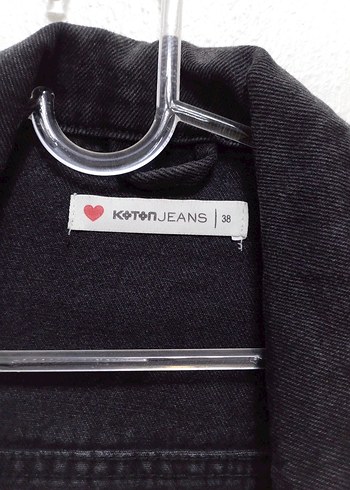 38 Beden siyah Renk Düğmeli Siyah Kadın Denim Ceket