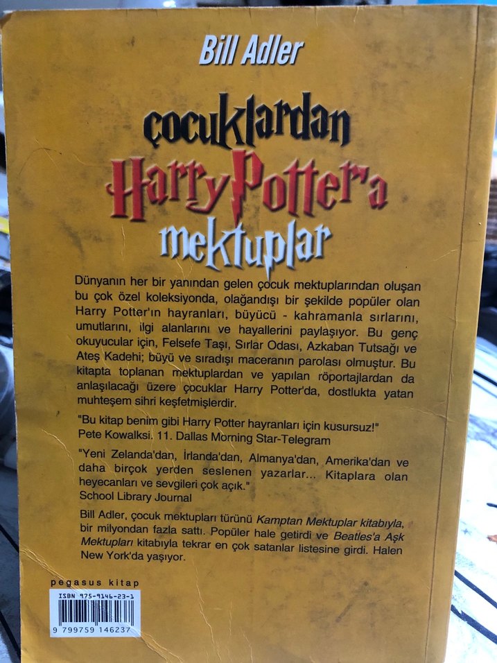 Çocuklardan Harry Potter'a Mektuplar - Bill Adler - Görsel 2