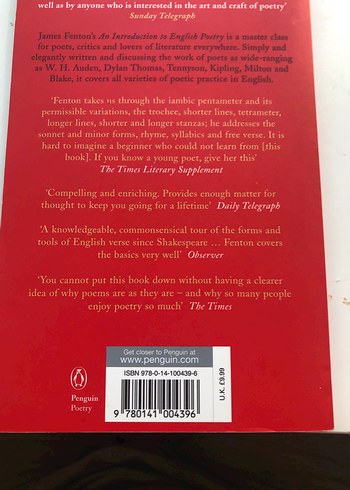 James Fenton - İngiliz Şiirine Giriş - Görsel 2