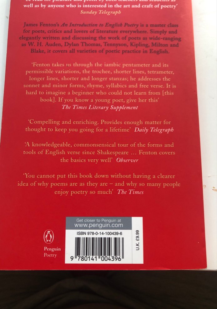 James Fenton - İngiliz Şiirine Giriş - Görsel 2