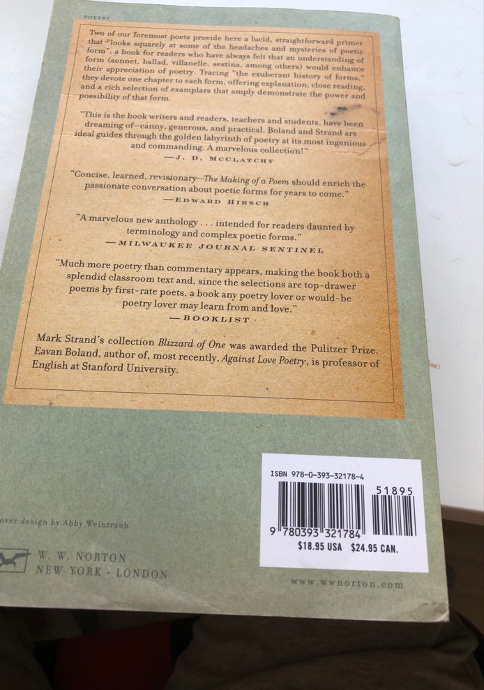 The Making of a Poem - Şiir Formları Antolojisi - Görsel 2