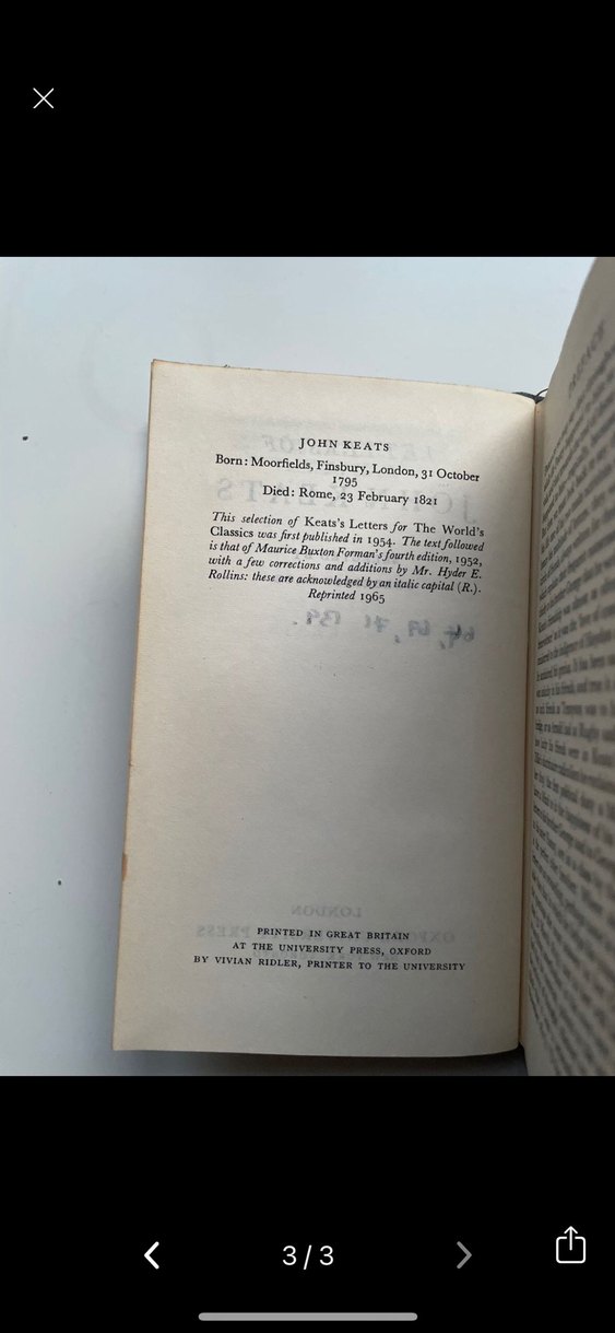 John Keats'in Mektupları - Frederick Page Seçkisi - Görsel 2