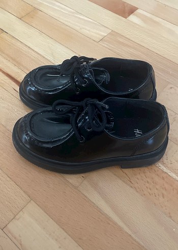 Siyah Rugan Bağcıklı Erkek Çocuk Özel Ayakkabı - Görsel 2