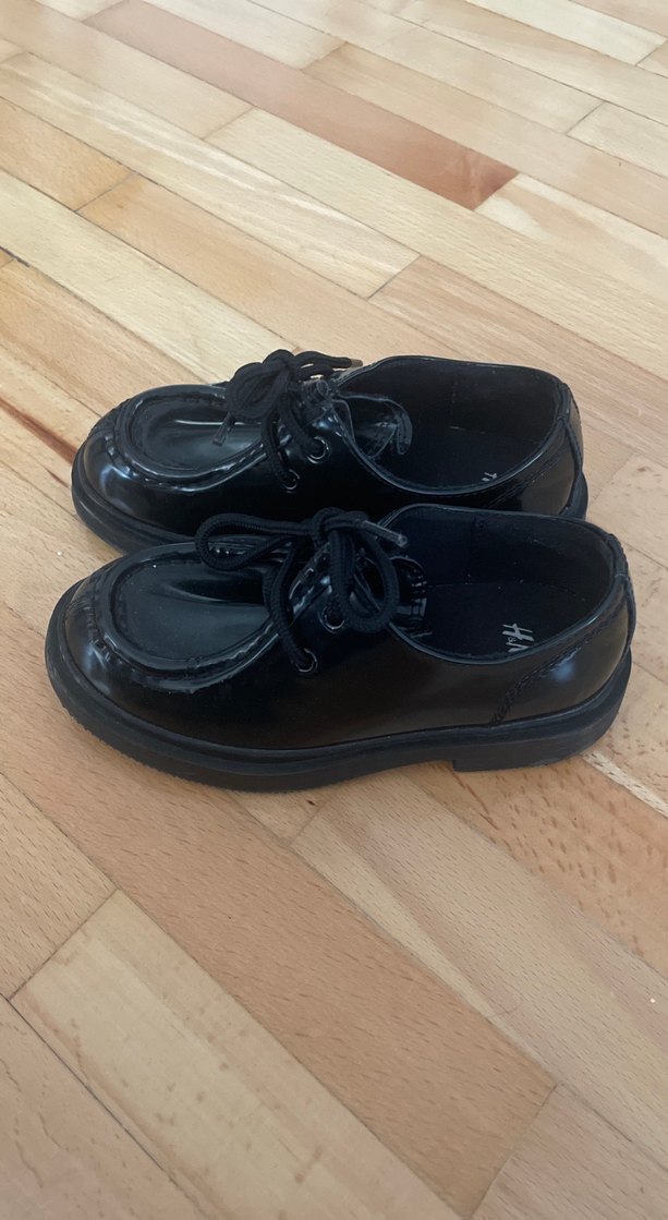 Siyah Rugan Bağcıklı Erkek Çocuk Özel Ayakkabı - Görsel 2