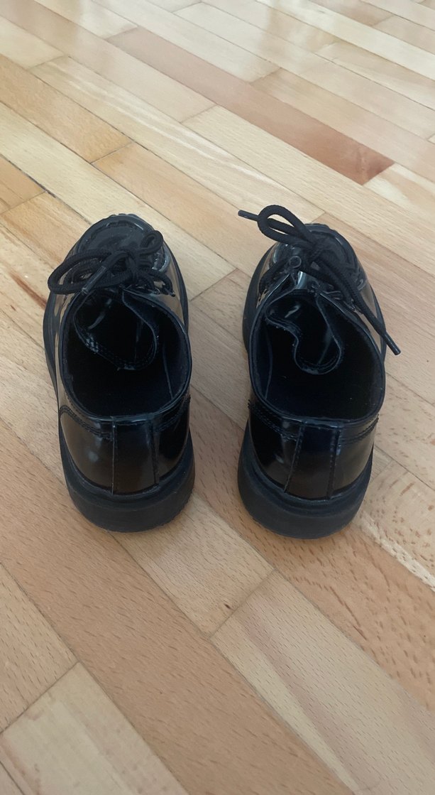 Siyah Rugan Bağcıklı Erkek Çocuk Özel Ayakkabı - Görsel 3