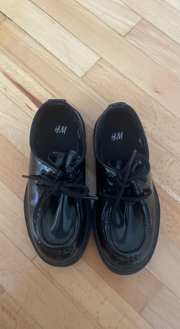 Siyah Rugan Bağcıklı Erkek Çocuk Özel Ayakkabı - Görsel 4