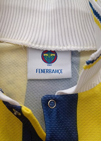 l Beden sarı Renk Orijinal Fenerbahçe 2001 Vintage Taraftar Forması