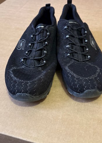 Siyah Kadın Spor Stiletto Topuklu Sneaker - Görsel 2