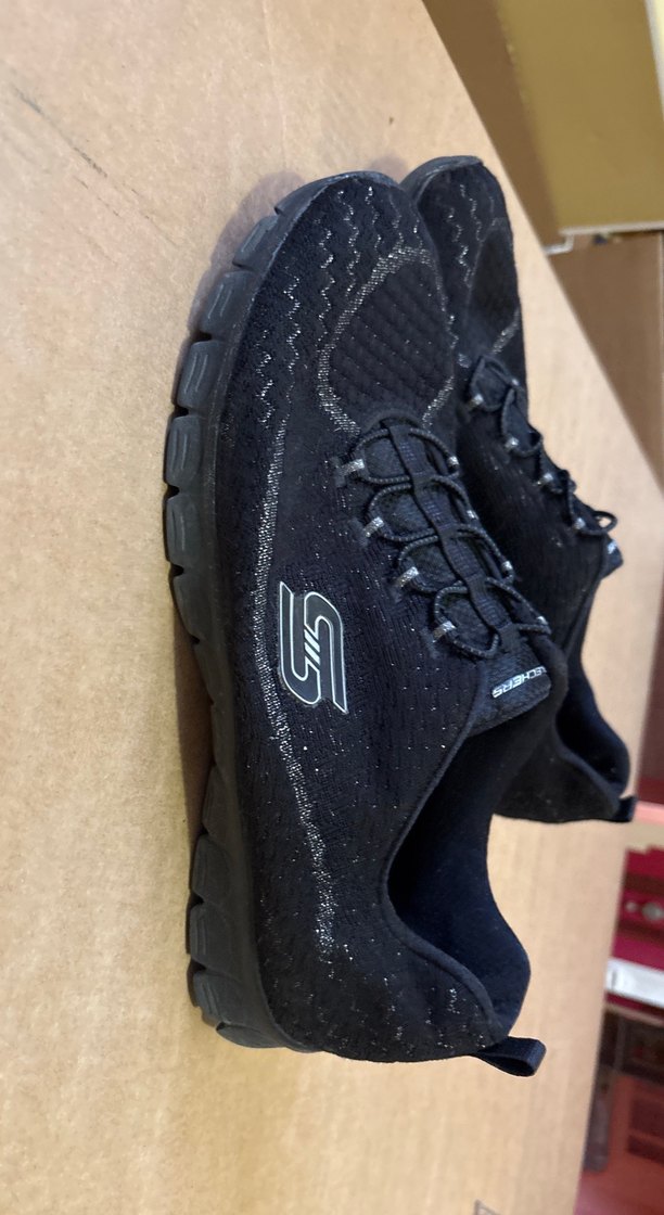 Siyah Kadın Spor Stiletto Topuklu Sneaker - Görsel 3