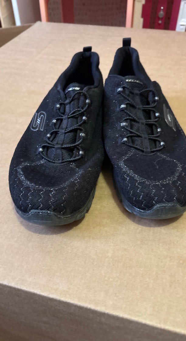 Siyah Kadın Spor Stiletto Topuklu Sneaker - Görsel 2