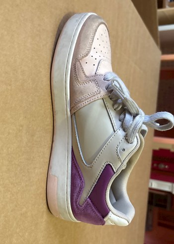 Mor Platform Topuklu Kadın Spor Ayakkabı - Görsel 5