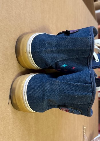 Mavi Kot Yüksek Top Sneaker Kadın - Görsel 2