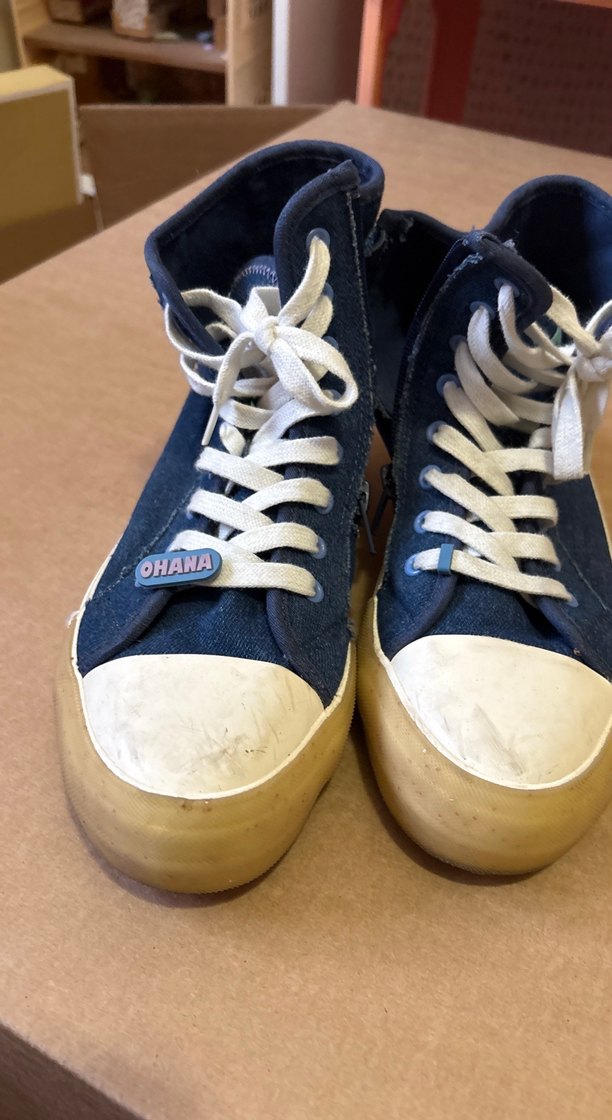 Mavi Kot Yüksek Top Sneaker Kadın - Görsel 4